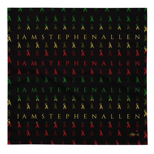 Red Gold And Green Bandana By Iamstephenallen