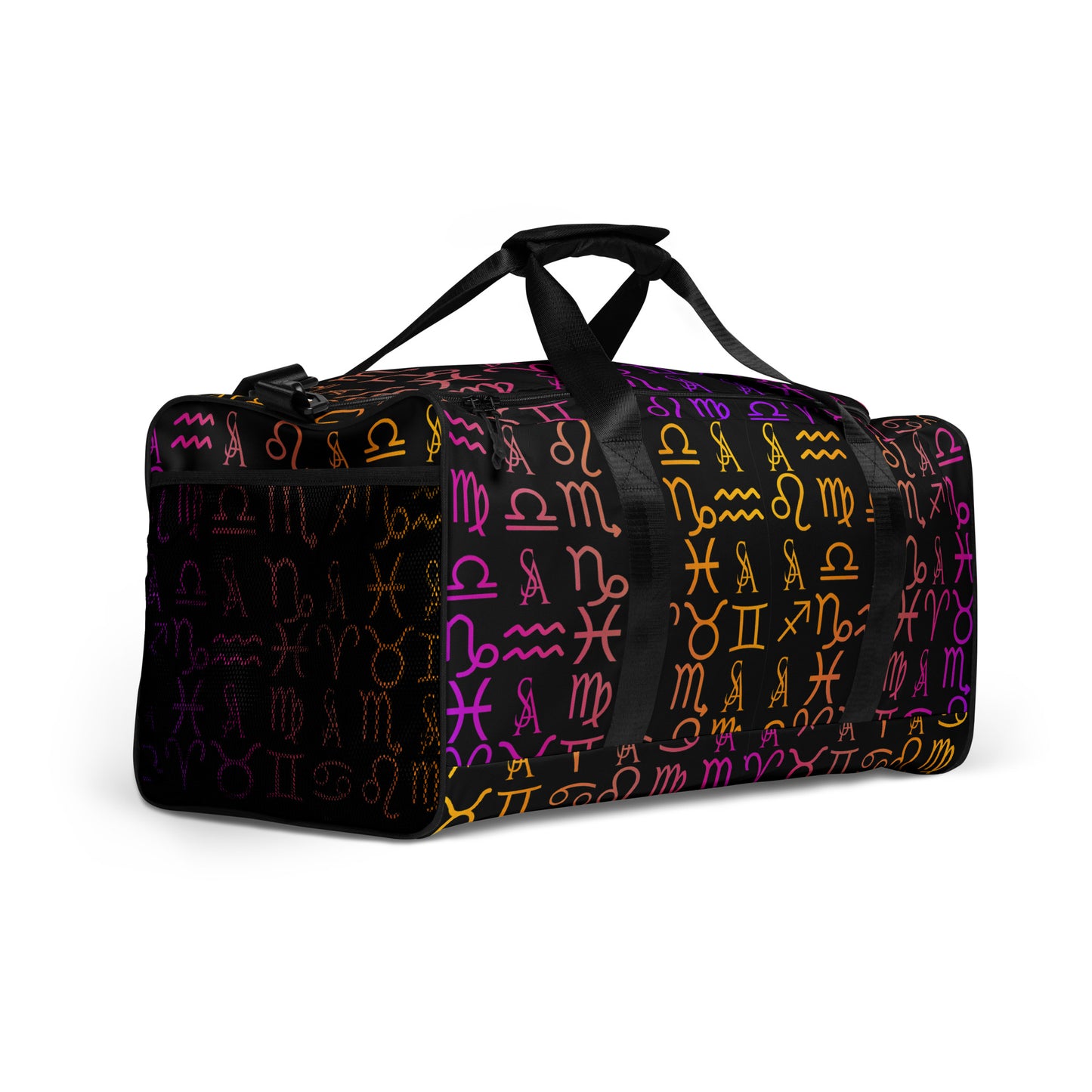 Zodiac Print Duffle Bag By Iamstephenallen