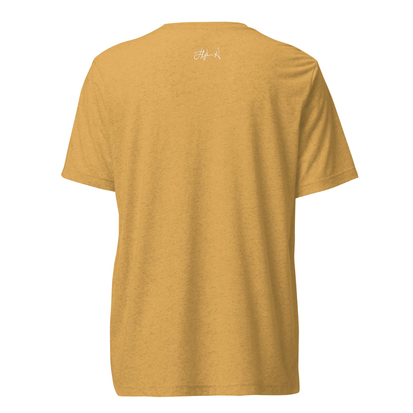 Signature White Unisex Tri-Blend Short Sleeve T-Shirt By Iamstephenallen