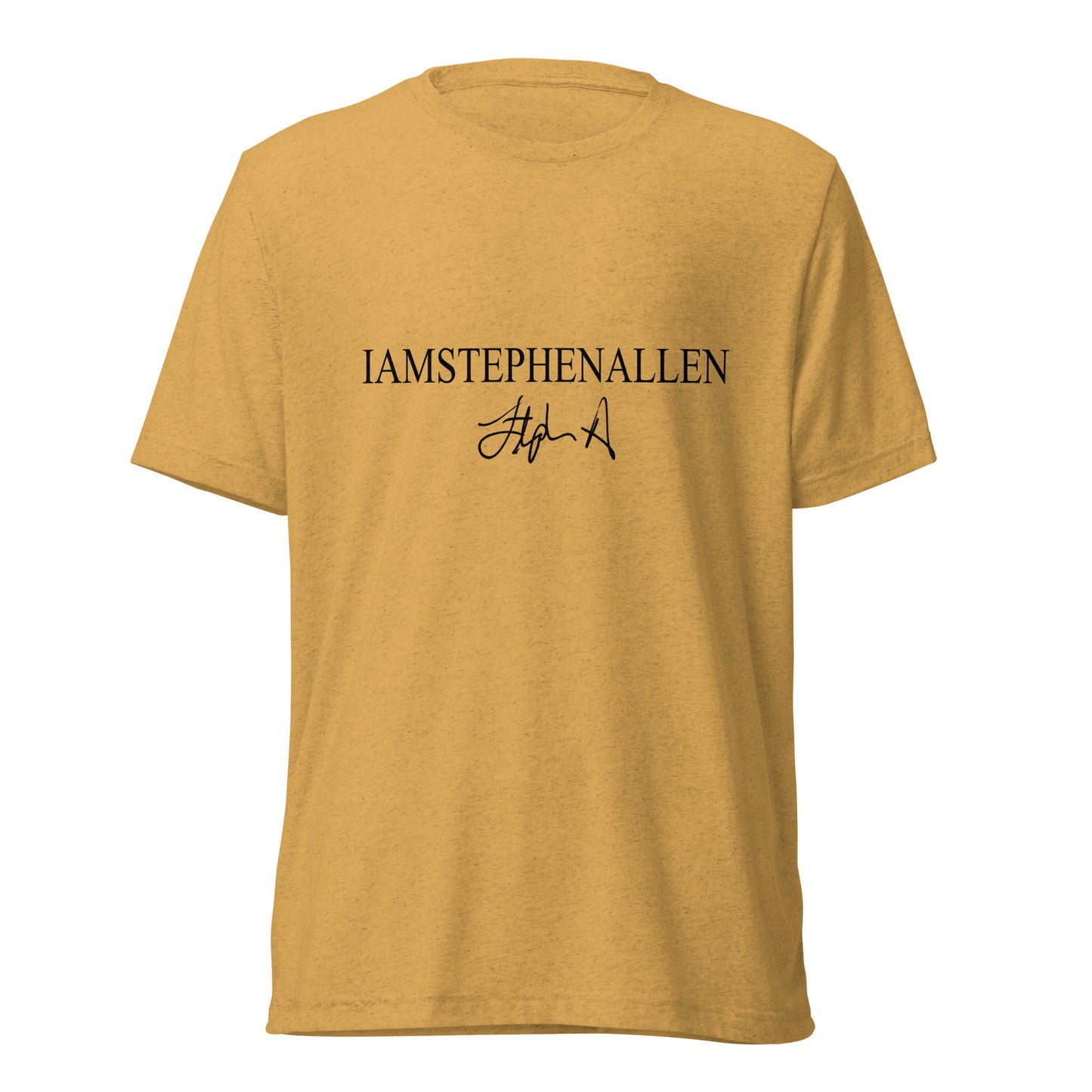 Signature Black Unisex Tri-Blend Short Sleeve T-Shirt By Iamstephenallen